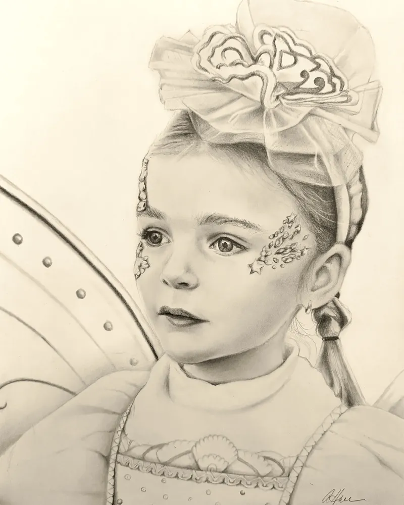 Girl in fairy costume